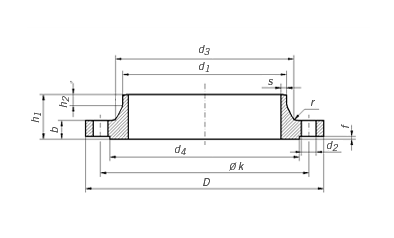 Фланцы нержавеющие плоские AISI304 DIN 2632 PN10